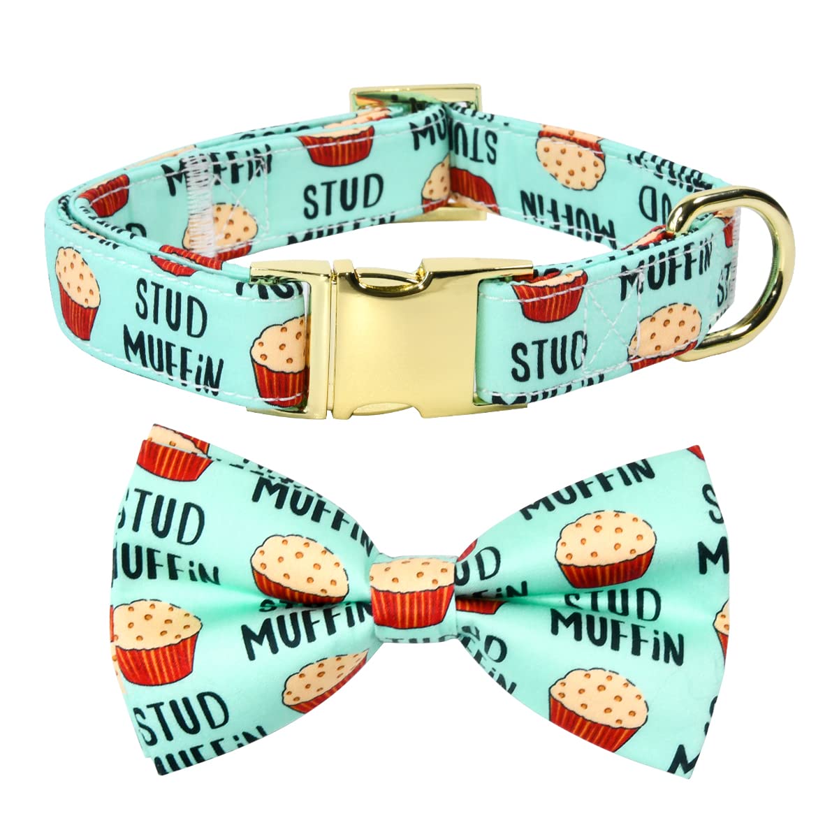 JIUJIA Stud Muffin collar with bow-tie attachment for stylish everyday wear.