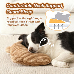 Jiupety dog calming pillow bear-ear design promotes calm breathing and comfort.
