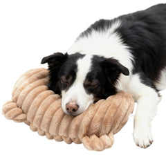 Jiupety dog calming pillow front view highlights neck-friendly support.