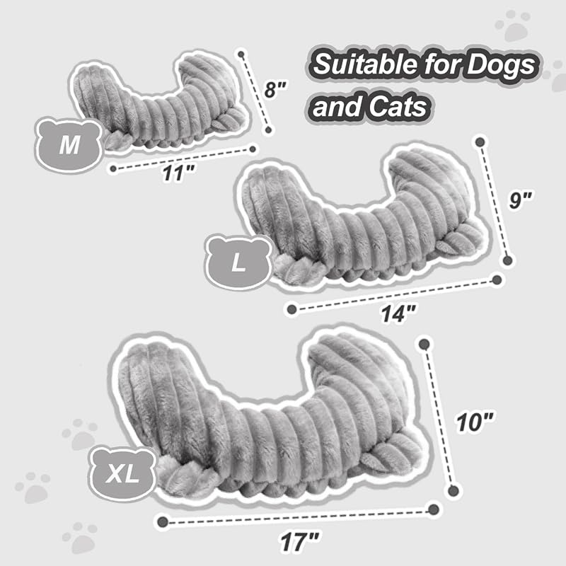 Jiupety dog calming pillow with soft plush fabric cover for cozy naps