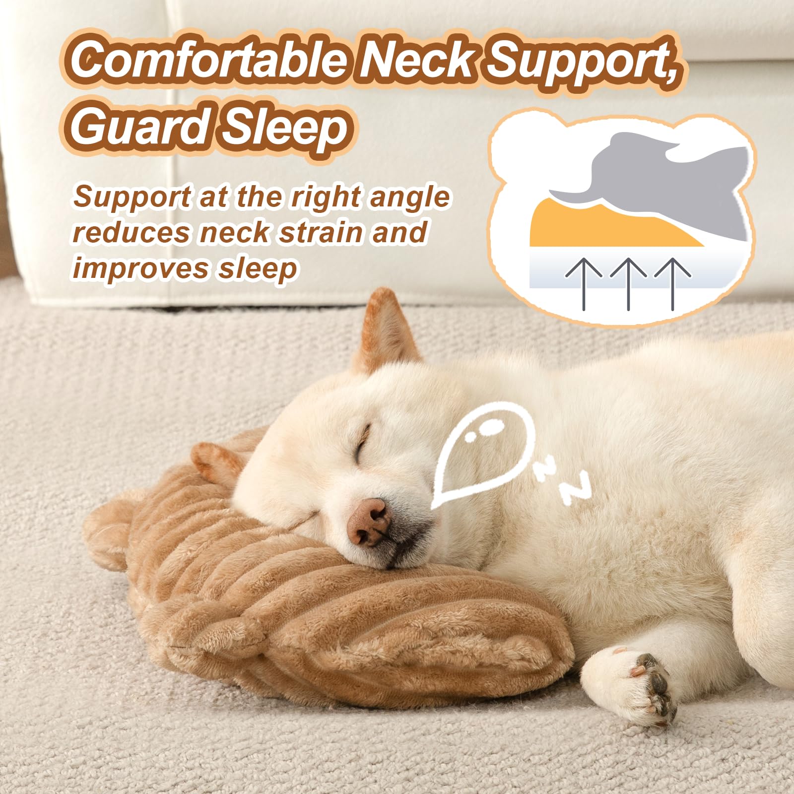 Jiupety pillow with high-density filling delivers gentle support and promotes deep sleep.