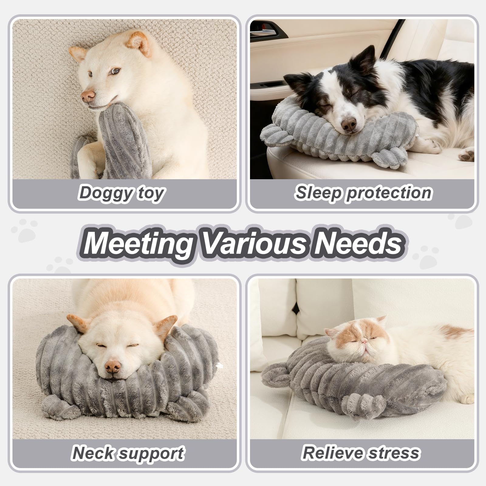 Jiupety washable dog pillow for easy cleaning and odor refresh.