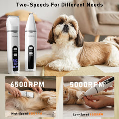 JIUWIIL dog clippers low-noise design for gentle grooming.