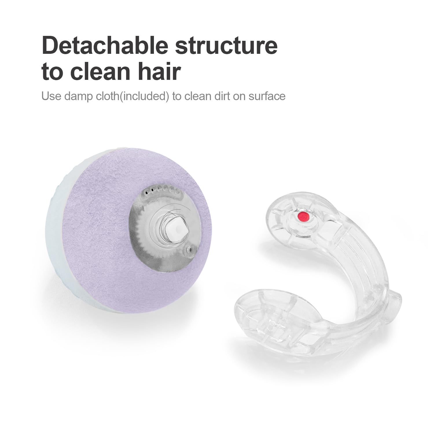 Jkanti cat ball works on carpet and hard floor for versatile indoor use.