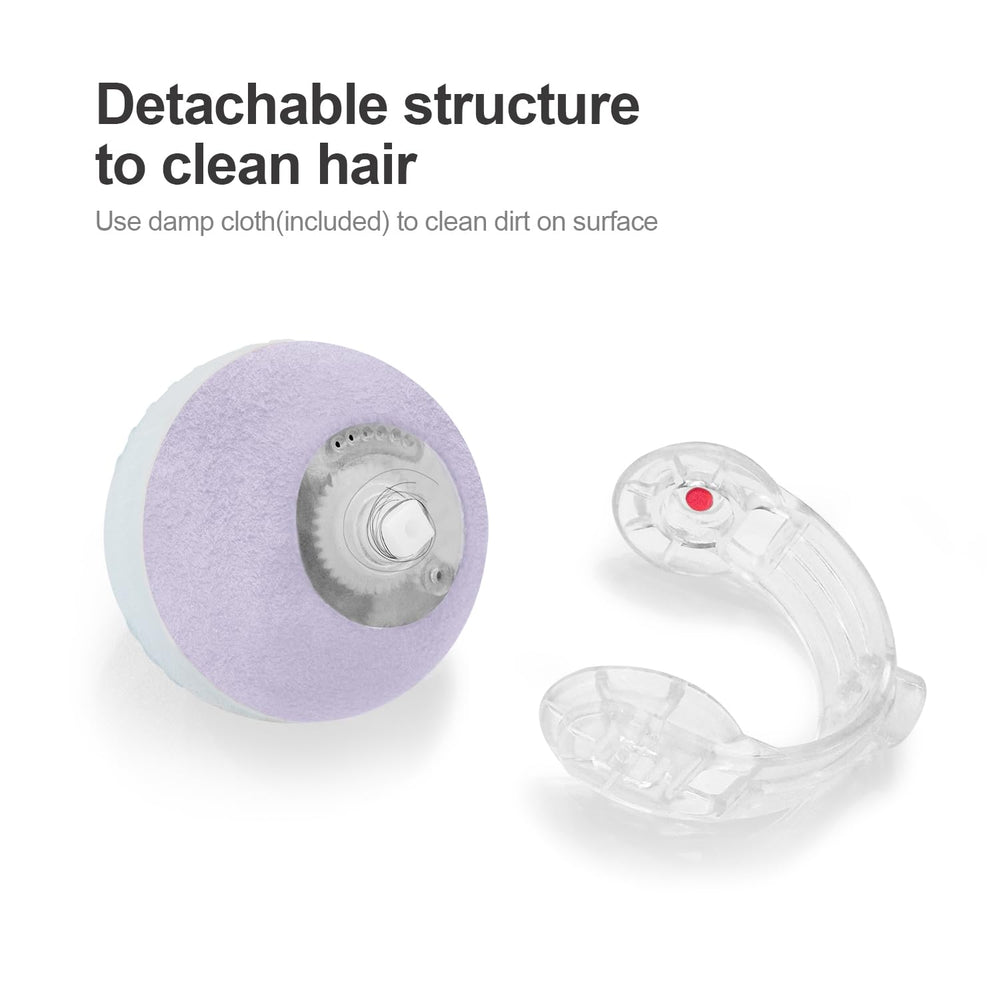 Jkanti cat ball works on carpet and hard floor for versatile indoor use.