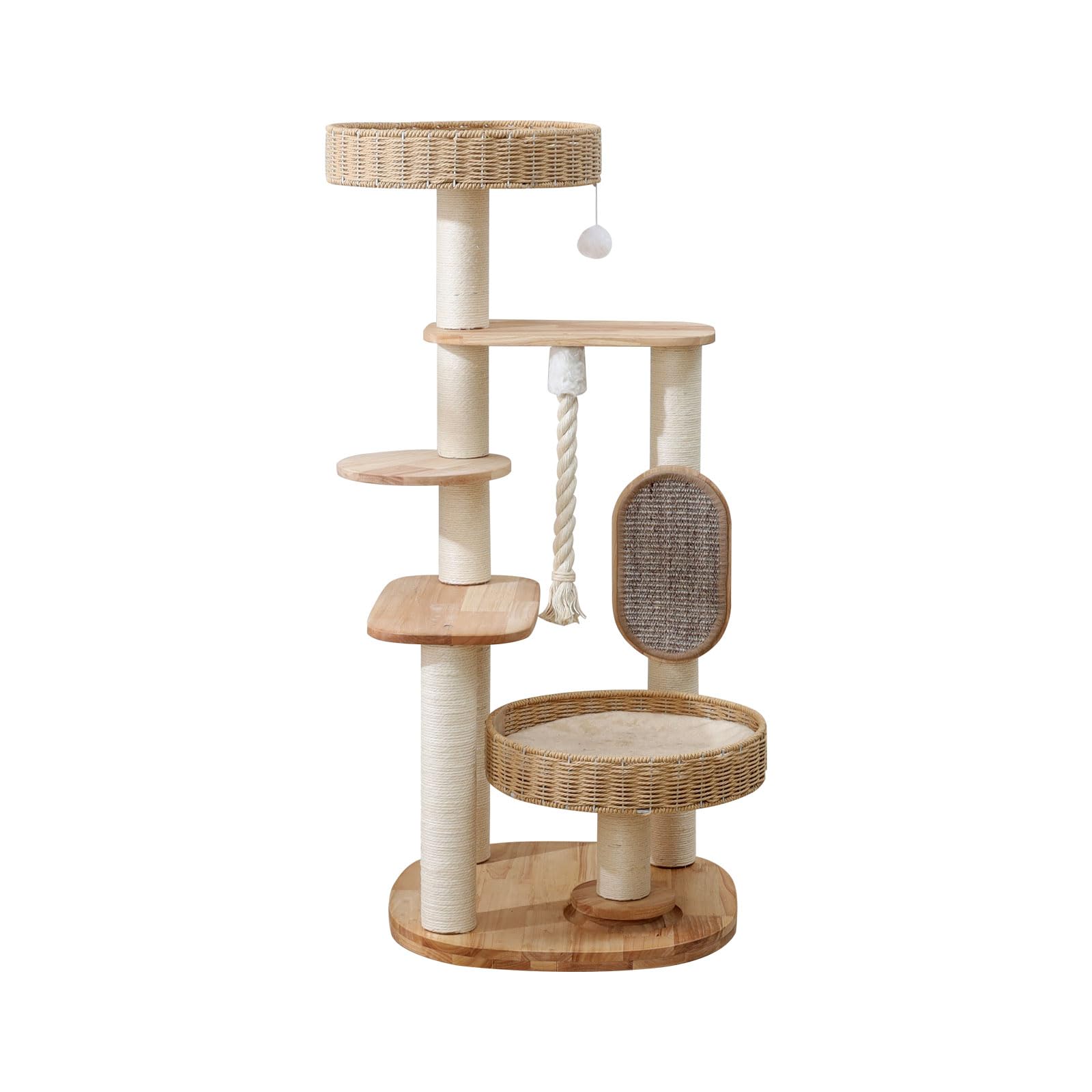 JLDUQKUM easy-clean materials help maintain a tidy cat space.