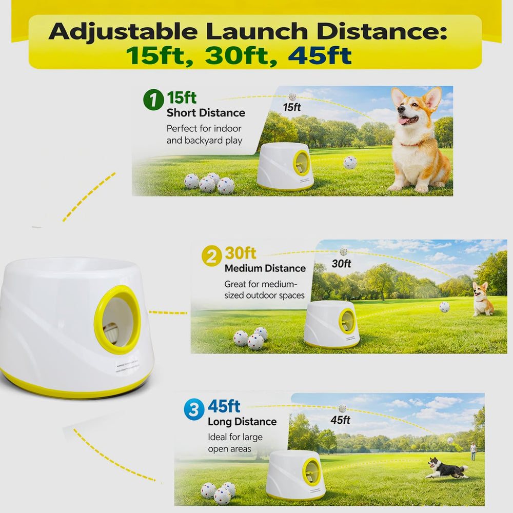 JLGK distance dial displaying 15–45 ft adjustable range