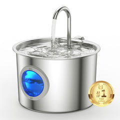 JLVDXN cat water fountain 2.2L with detachable tank for easy refills.