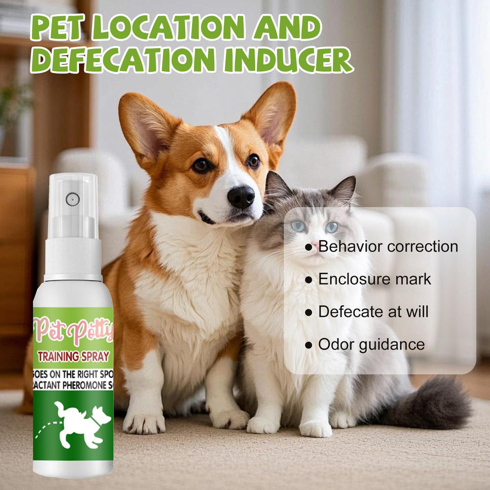 JoanofArc spray demonstrated for indoor and outdoor dog potty use