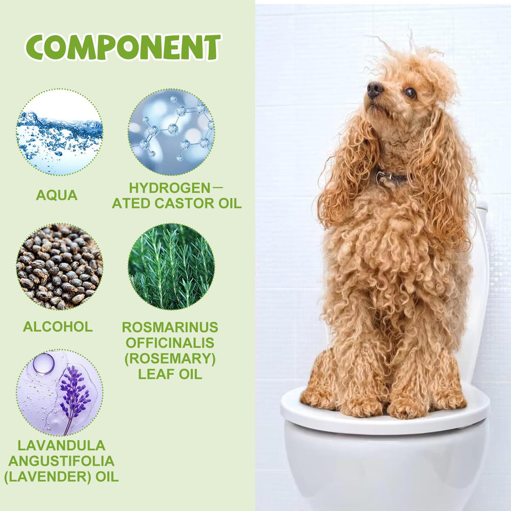 JoanofArc potty training spray supports puppies through routine practice