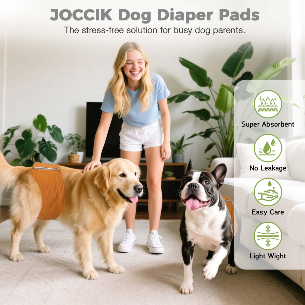 JOCCIK liners provide overnight protection for senior dogs and keep beds dry.