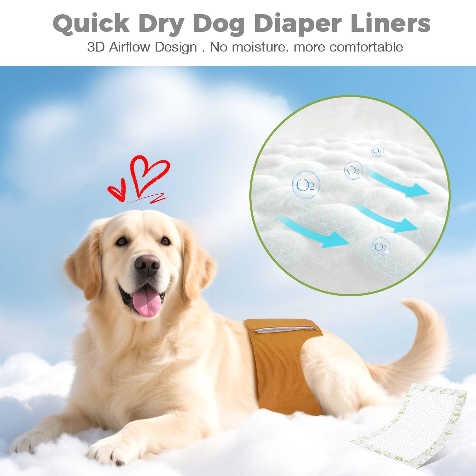 JOCCIK dog diaper liners value pack for generous supply in busy homes.