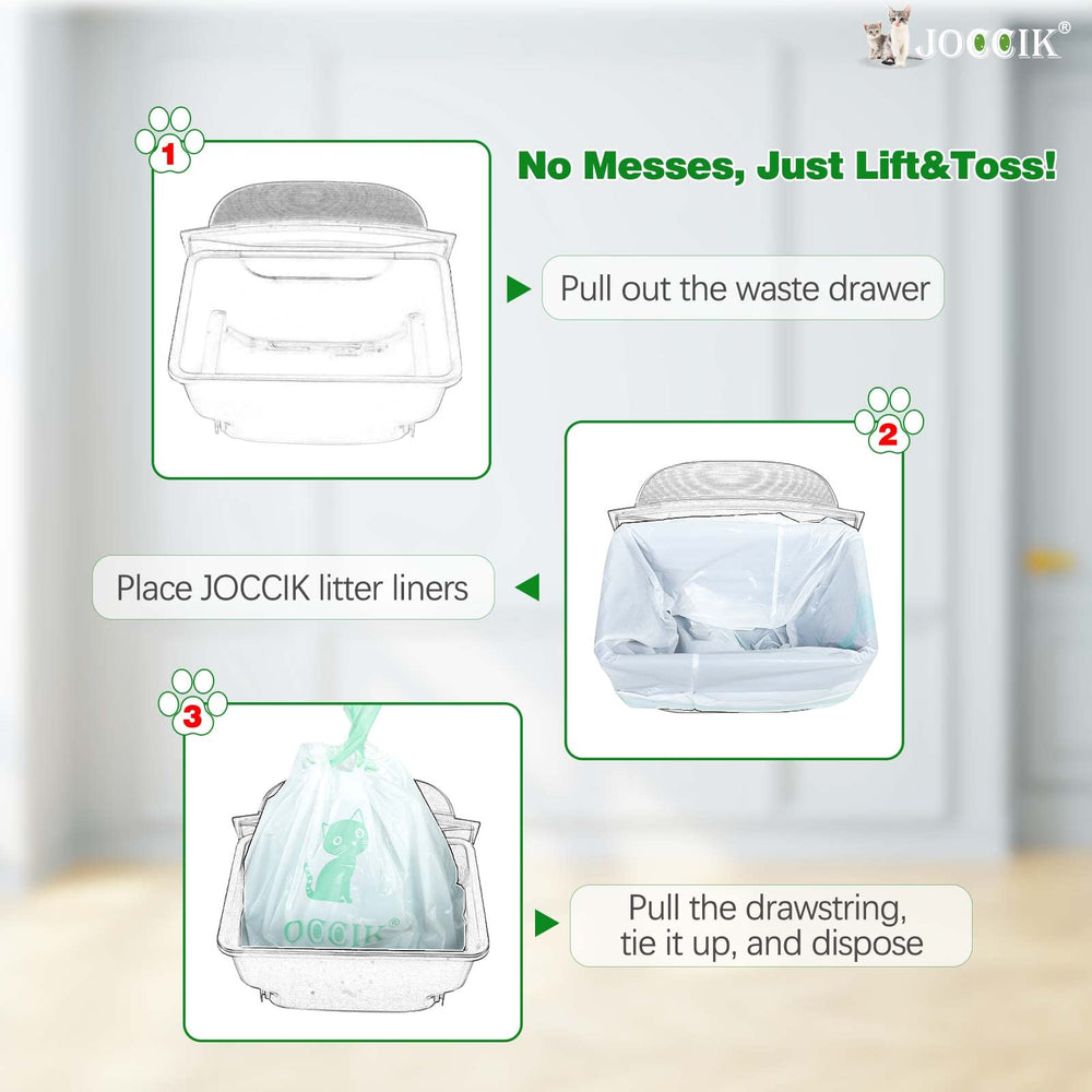 JOCCIK unscented 50-pack provides practical, odor-free waste disposal