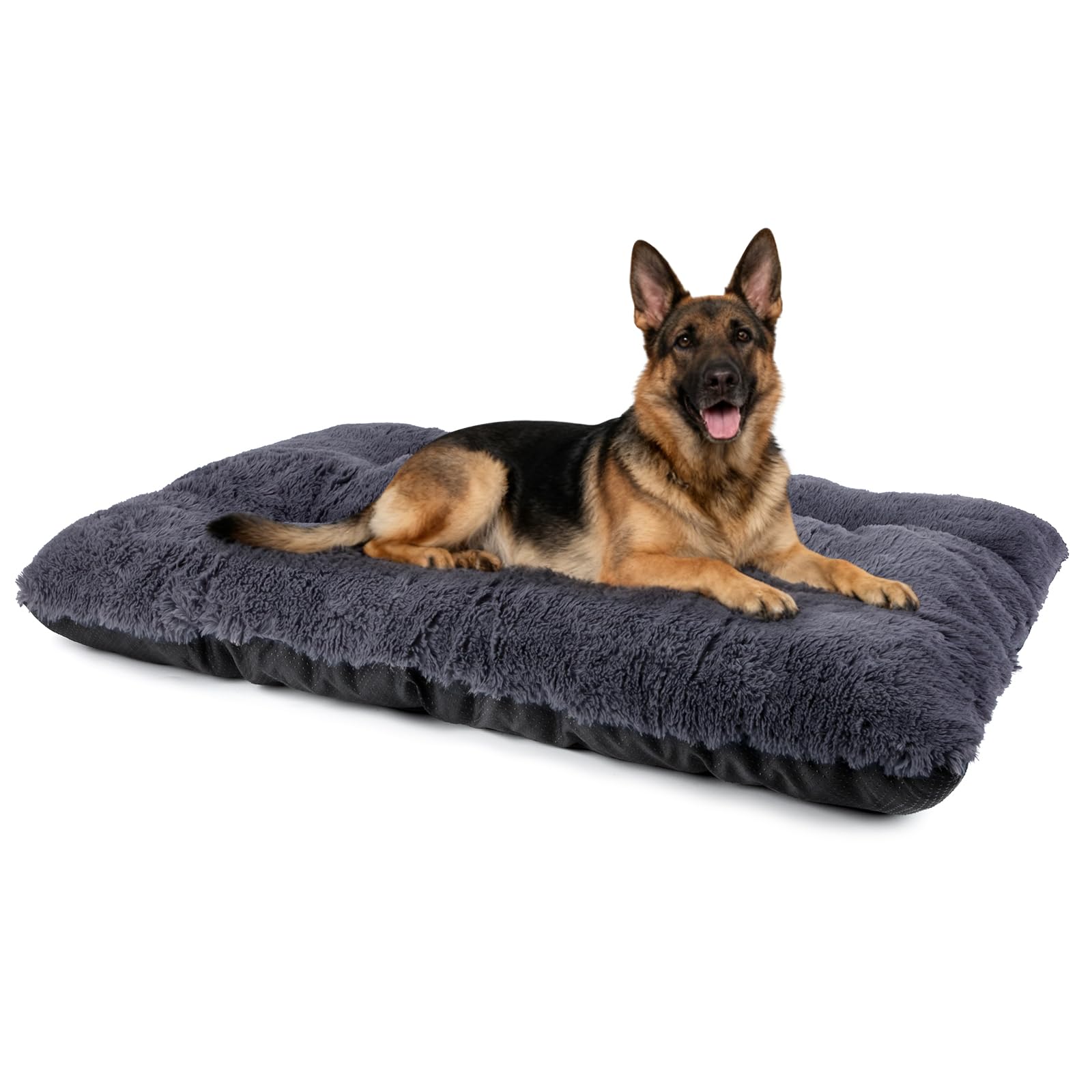 JOEJOY large dog bed crate pad grey offers roomy comfort for big dogs