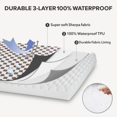 Removable cover with L-shaped zipper for easy cleaning.