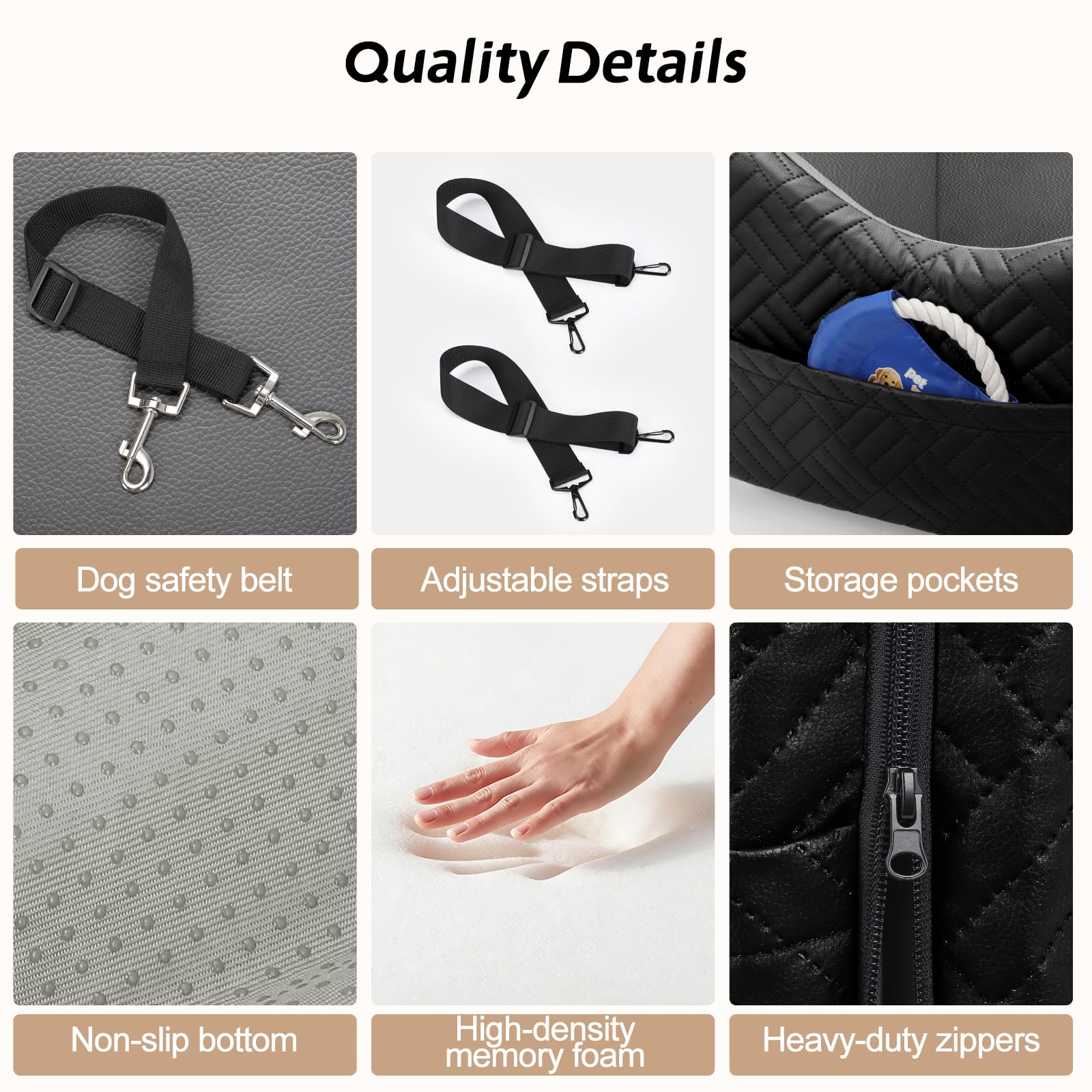 JOEJOY side-pocket storage keeps treats within easy reach.