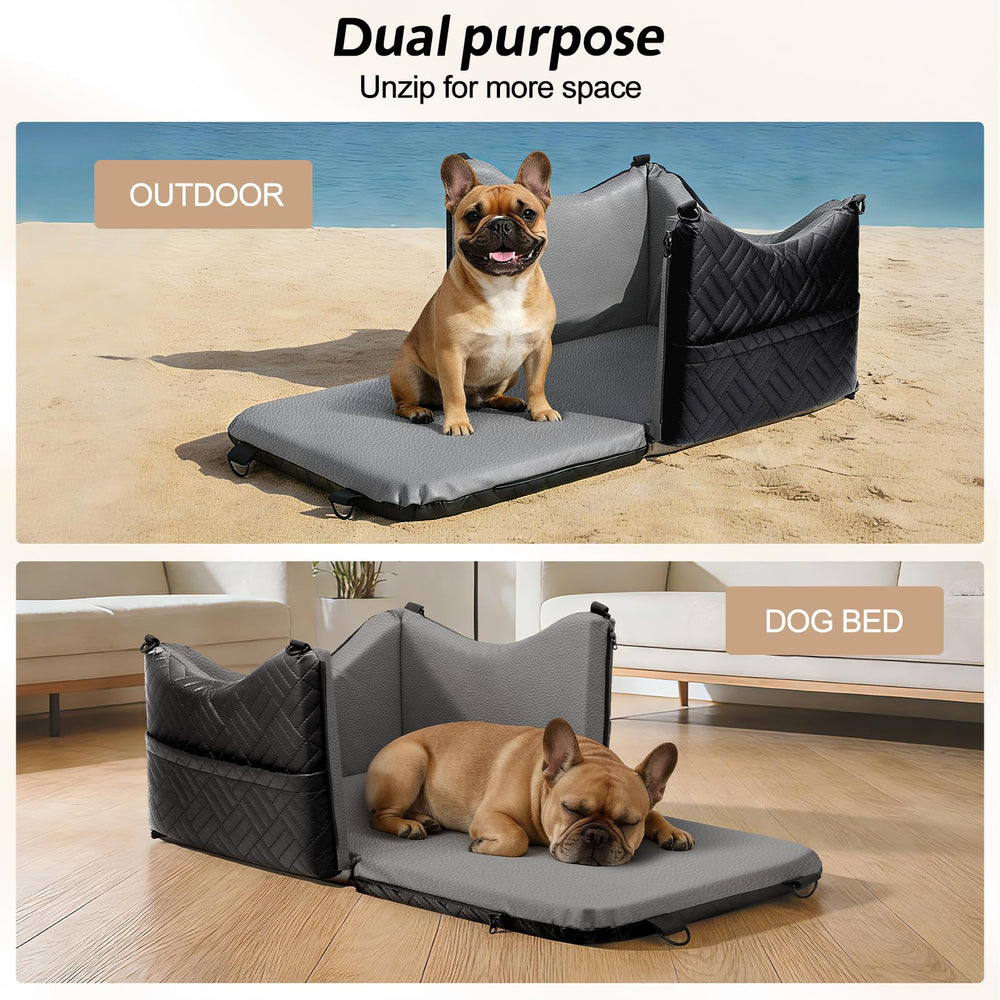 JOEJOY waterproof leather finish cleans easily after messy trips.