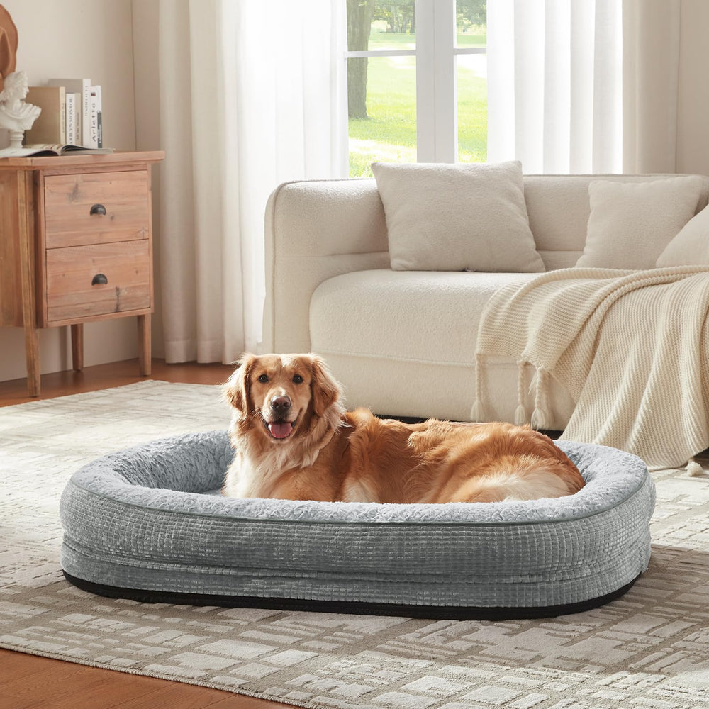 Non-slip bottom helps keep the bed in place on smooth floors