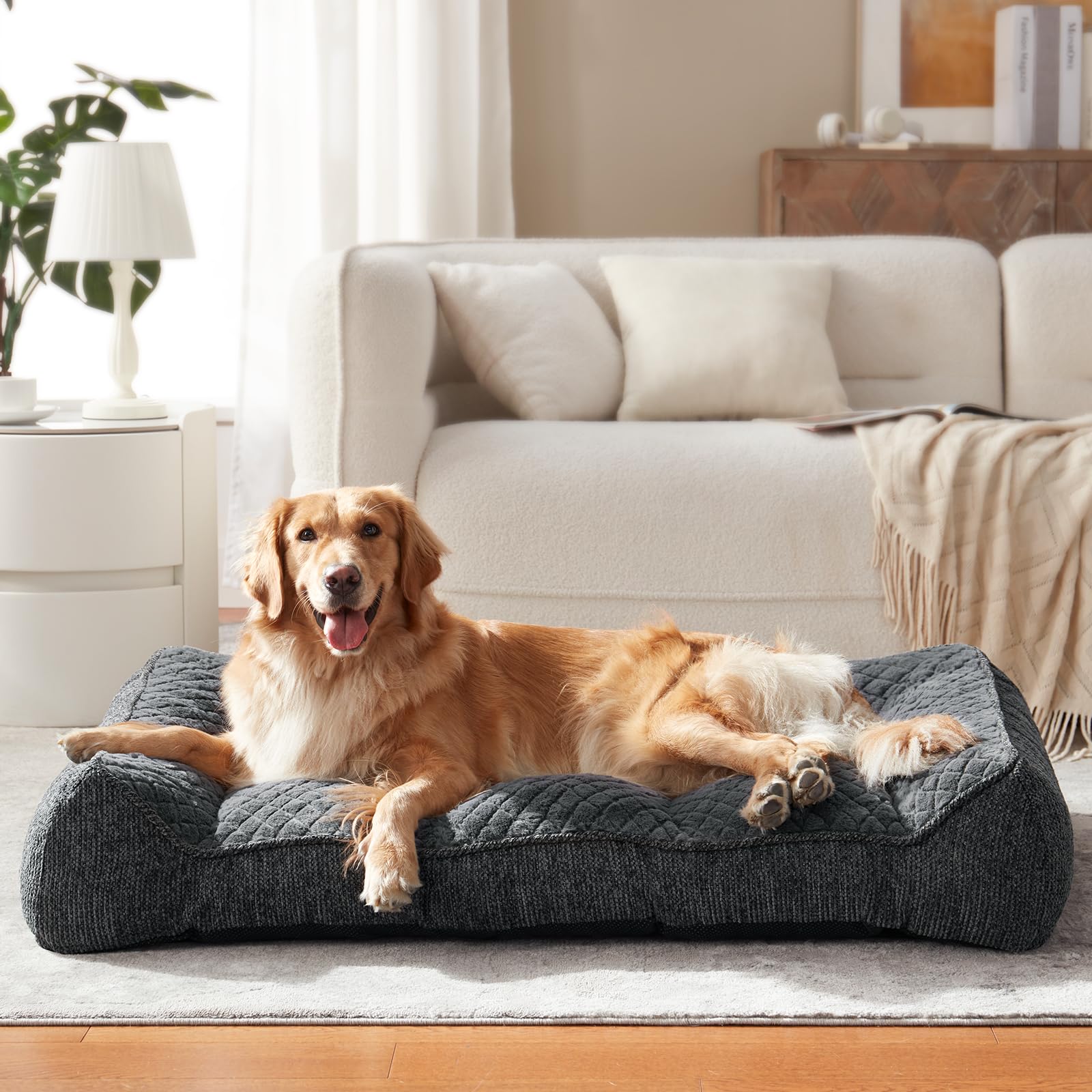 JOEJOY ideal for large breed dogs seeking plush, supportive rest