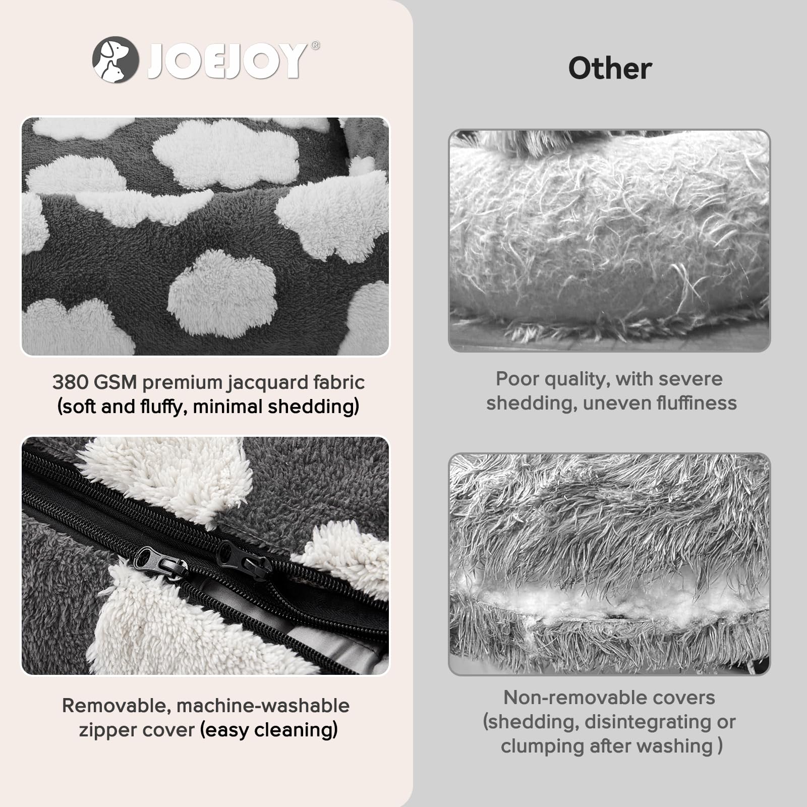JOEJOY cloud-pattern design highlights cozy aesthetic for stylish homes.