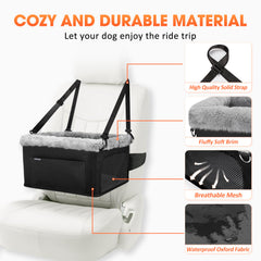 JOEJOY booster seat made with water-resistant Oxford fabric for durability and easy cleaning.