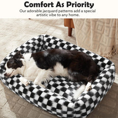 JOEJOY dog bed anti-slip bottom keeps bed in place during use.