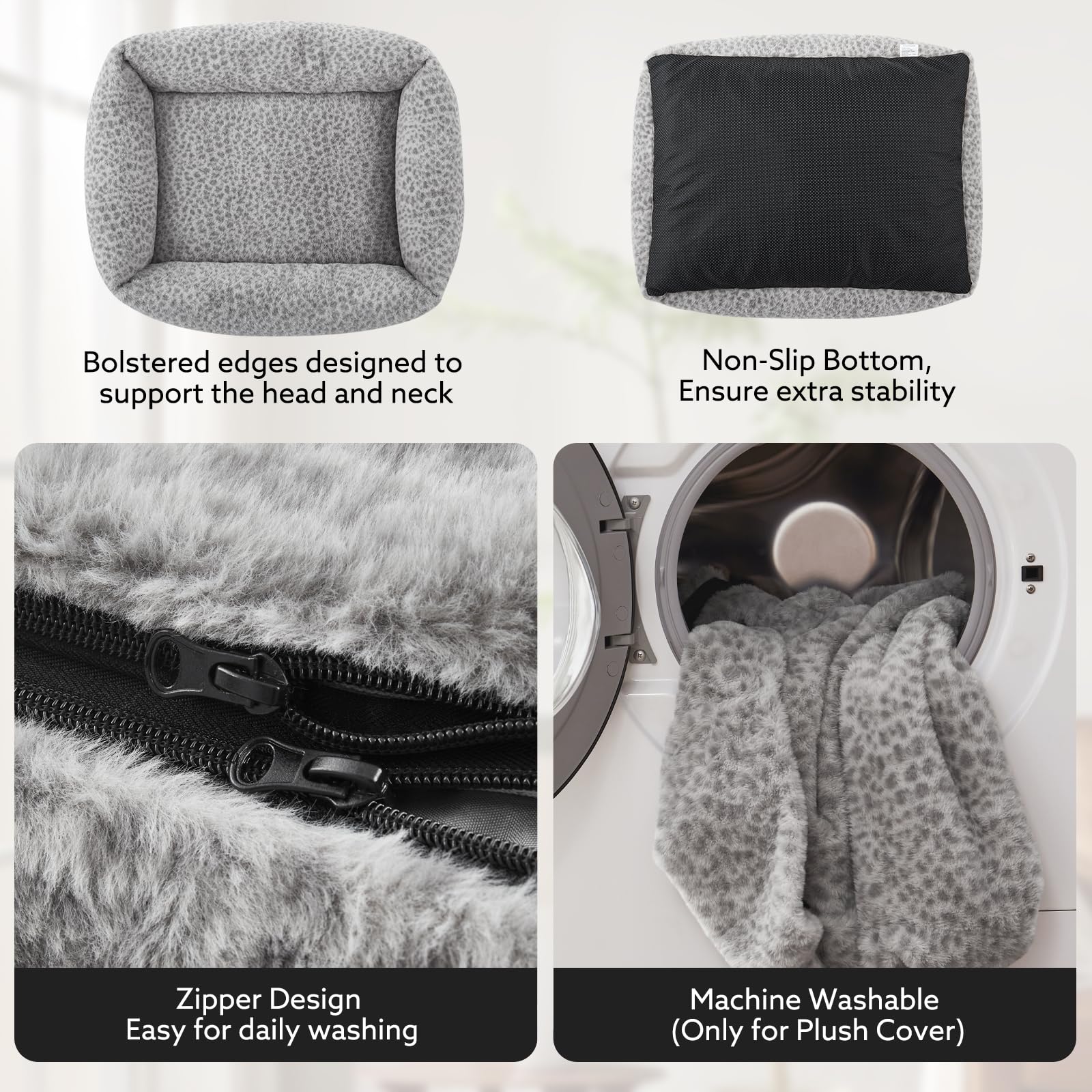 JOEJOY Anti-slip bottom keeps the bed steady on floors.