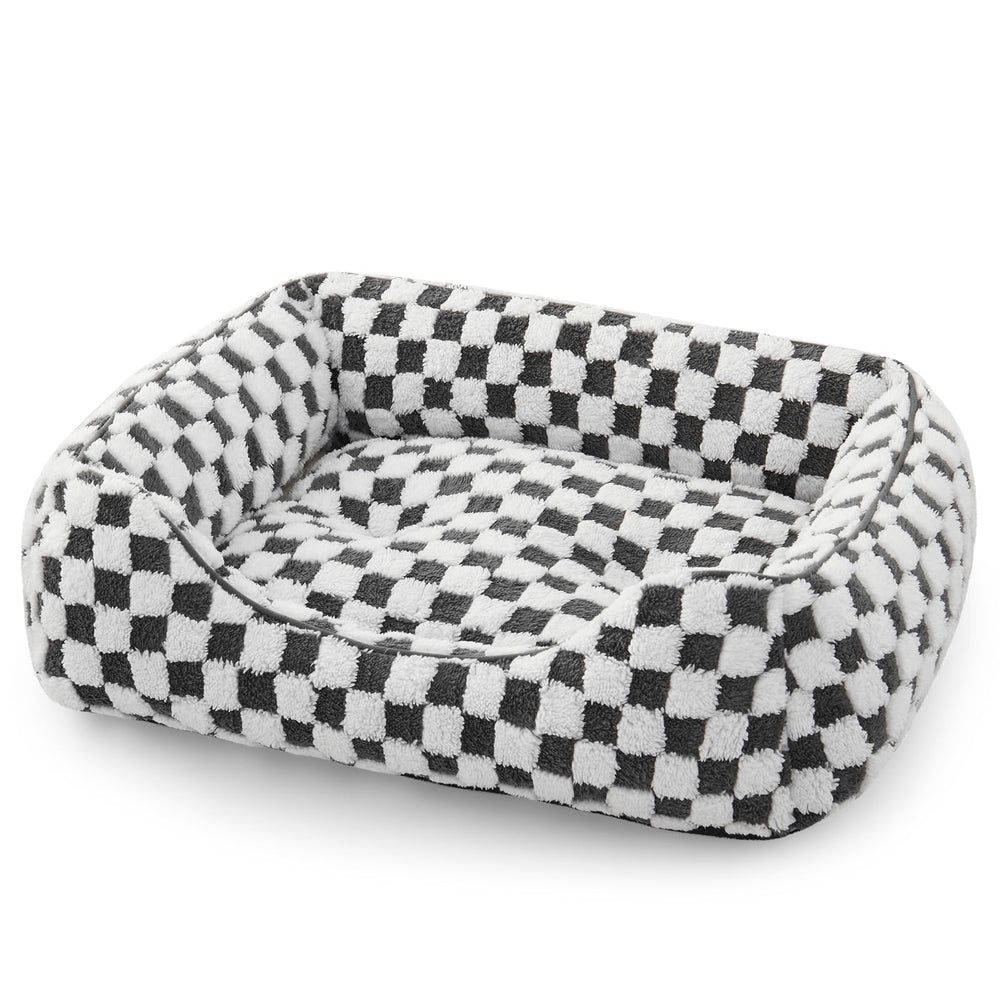 JOEJOY rectangle orthopedic dog bed with supportive design for comfy naps.