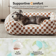 JOEJOY bed balances foam and fiber fill for durable comfort.