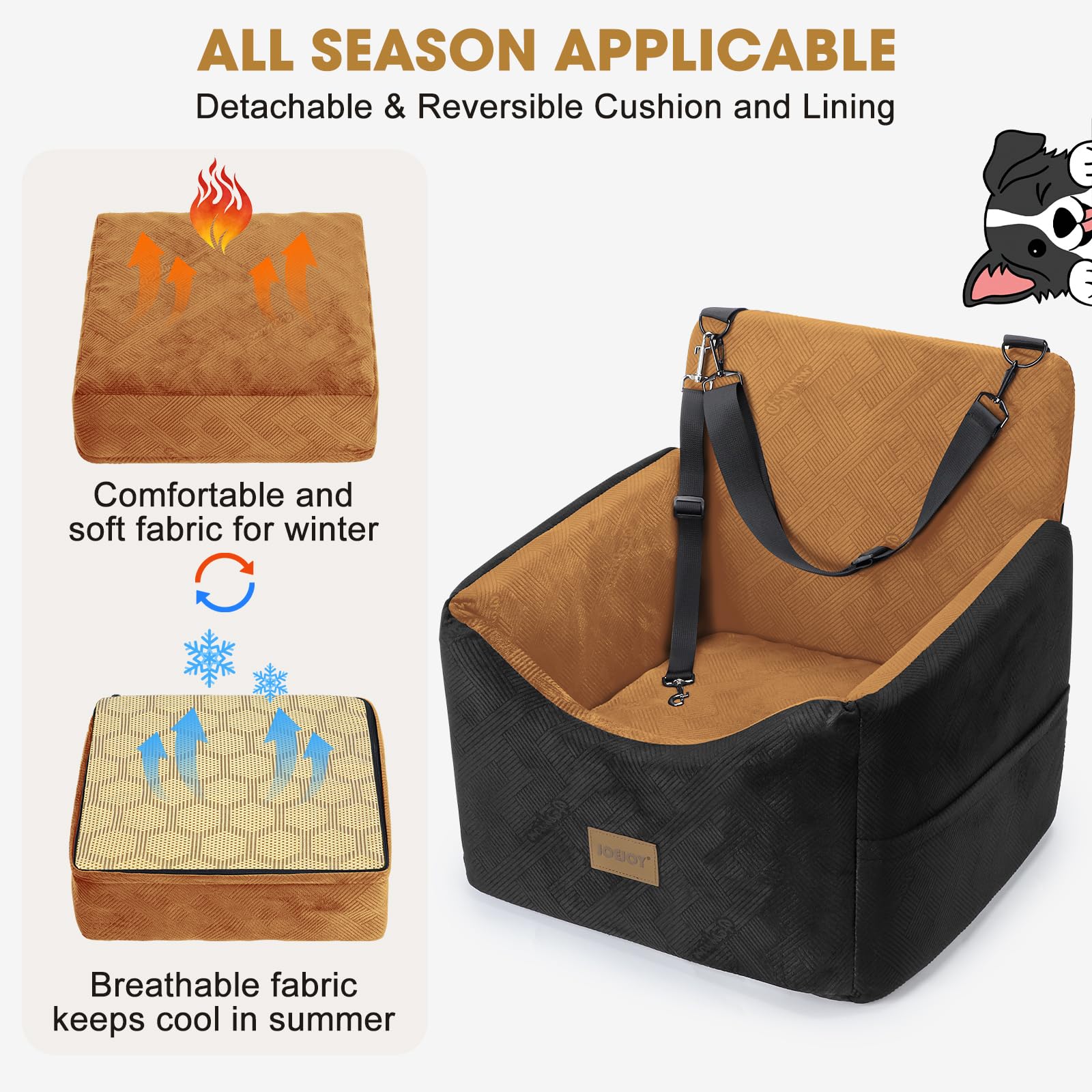 JOEJOY memory foam support boosts comfort over bumps