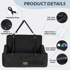JOEJOY built-in safety leashes for secure restraint on car trips