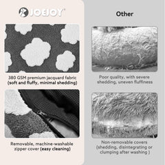 JoeJoy Donut Bed top view showing removable cover for easy washing.