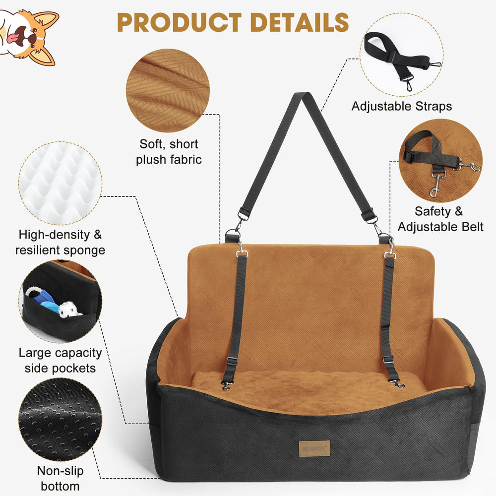 JOEJOY dual-material cover plush and faux leather for year-round comfort