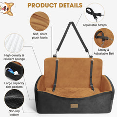 JOEJOY dual-material cover plush and faux leather for year-round comfort