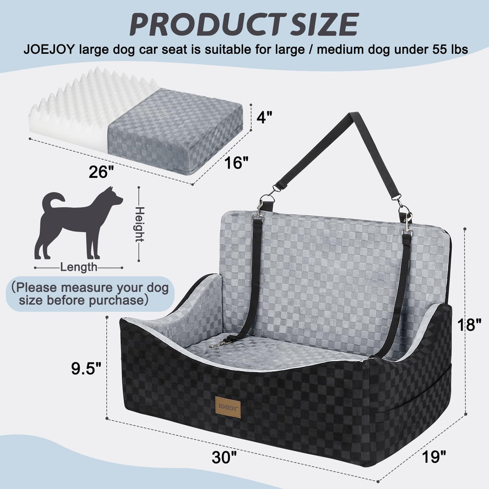 JOEJOY quick installation with seatbelt slots and top strap for a snug fit.