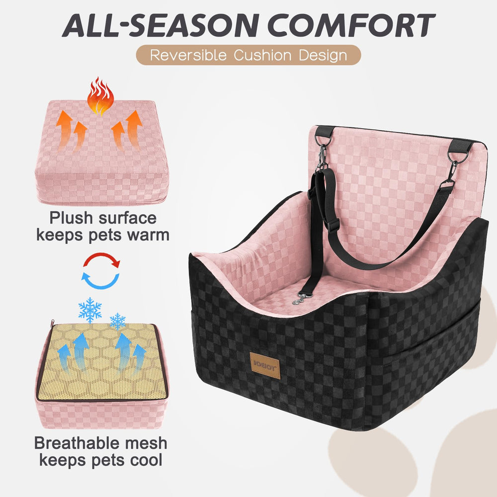 Joejoy memory foam seat cushions provide cozy, smooth rides.