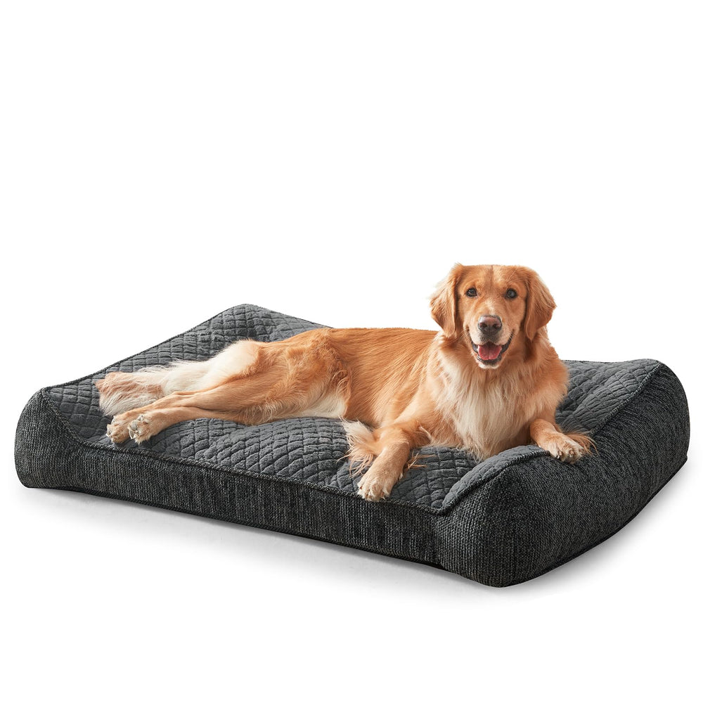 JOEJOY extra-large orthopedic dog bed with foam support for restful sleep