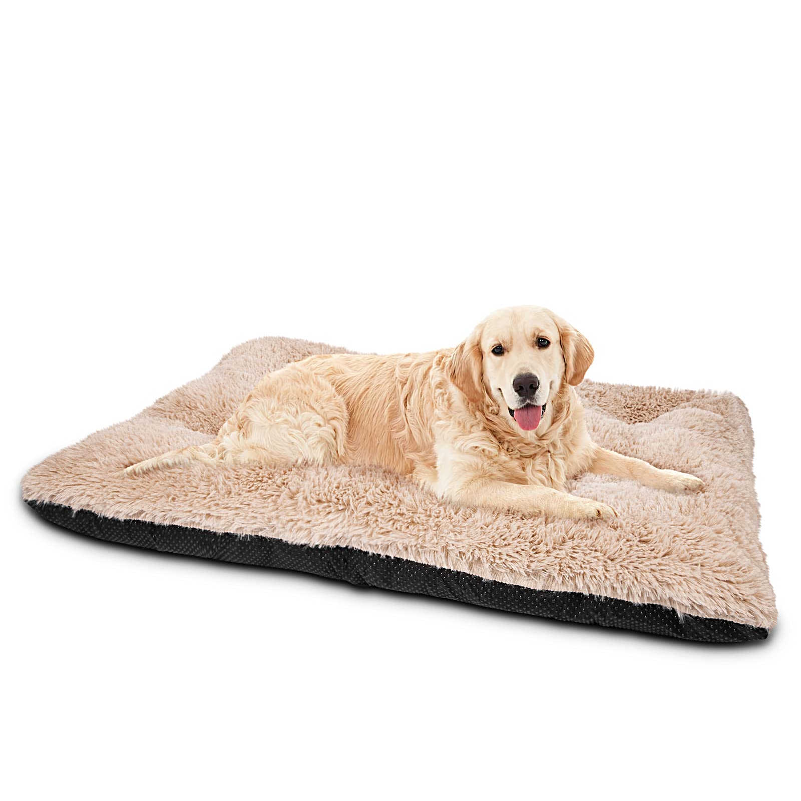 JOEJOY Large Dog Bed crate pad with ultra-soft fabric for cozy, secure naps.