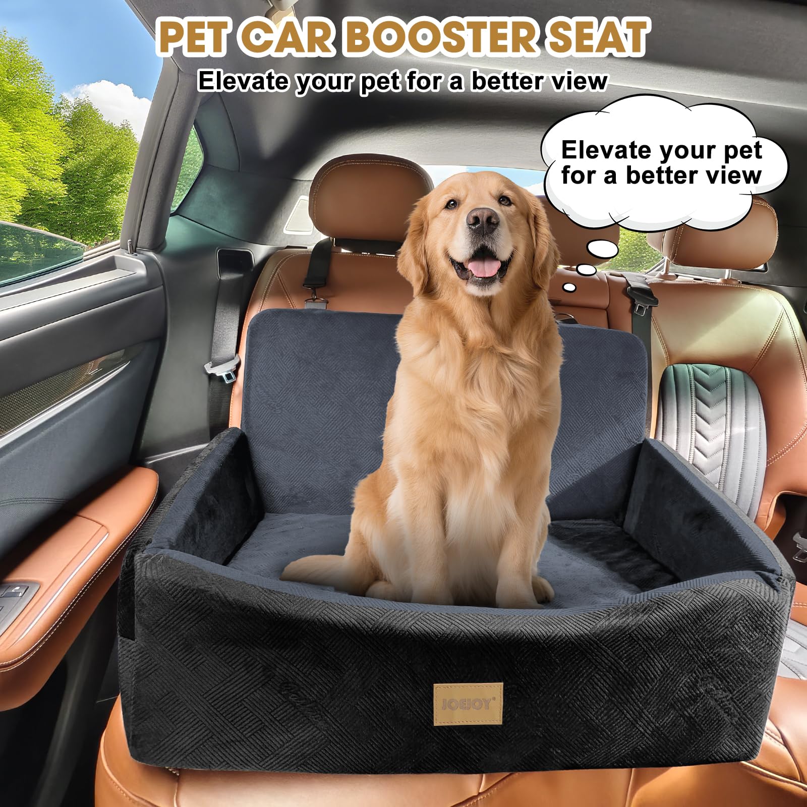JOEJOY memory foam cushion absorbs road bumps for a smoother ride.
