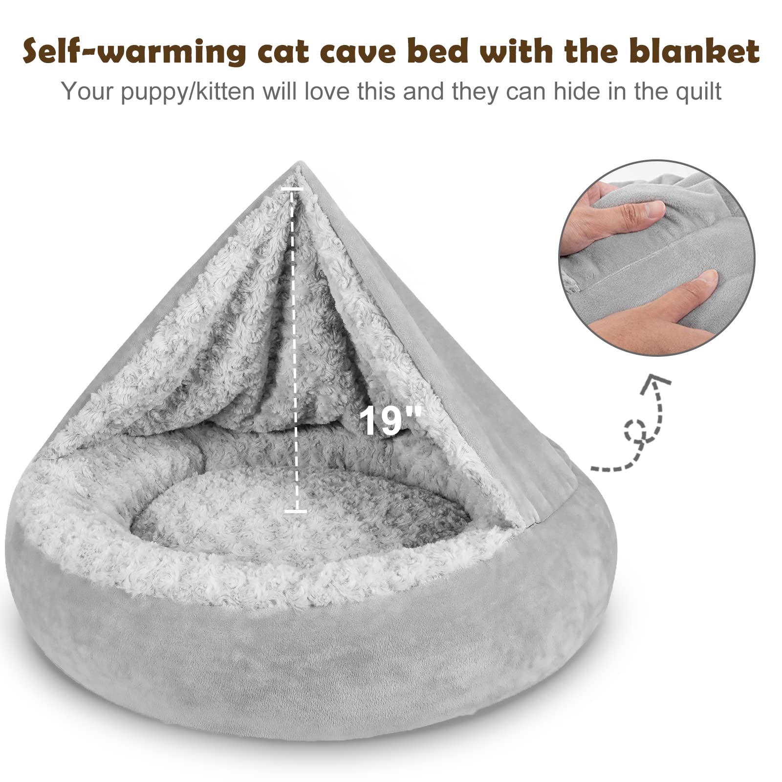 JOEJOY Anti-slip bottom helps keep the bed in place on slick floors.