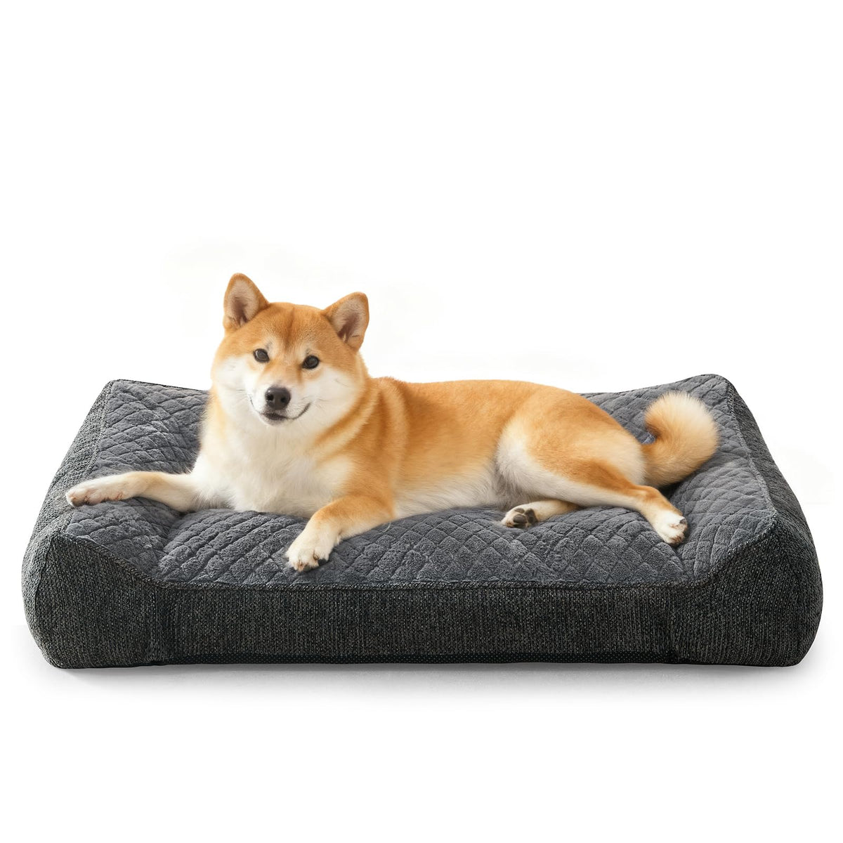 JOEJOY Orthopedic Bed front view, roomy sleep surface for medium dogs.