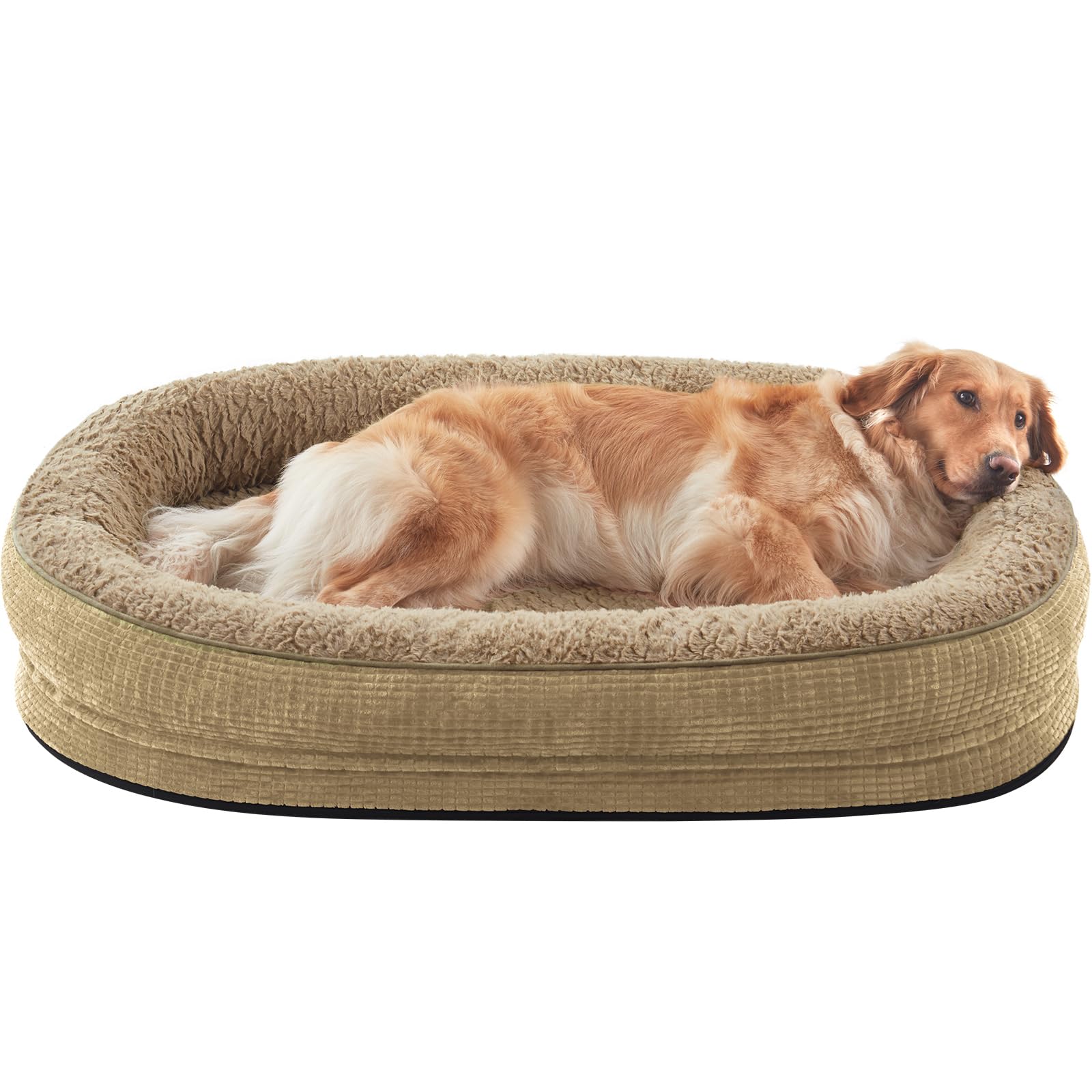 JOEJOY XL orthopedic bed with egg-crate foam supporting joints during rest