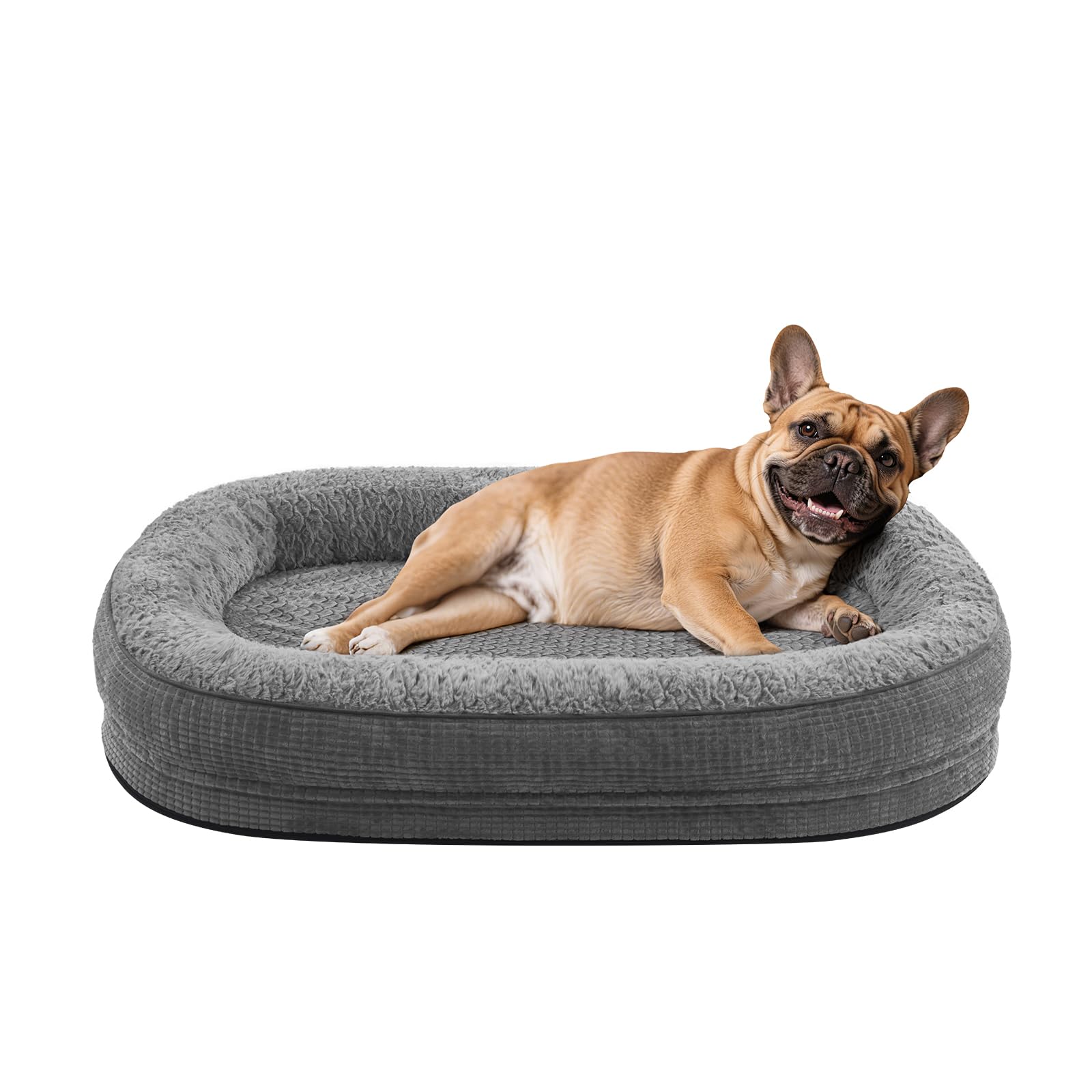 JOEJOY orthopedic dog bed with egg-crate foam for joint support and comfort.
