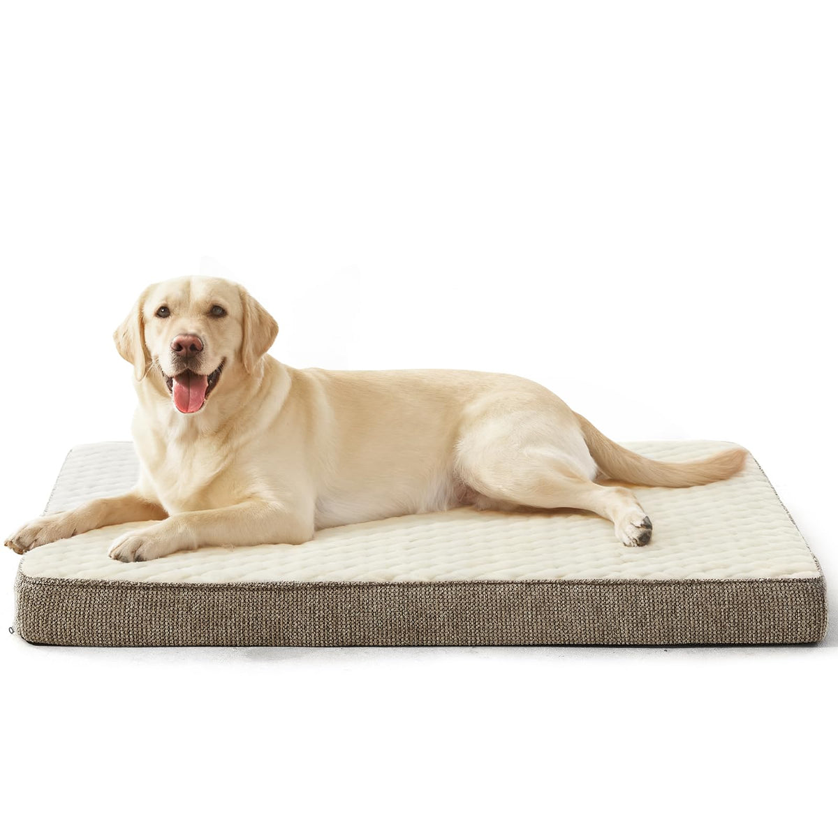 JOEJOY orthopedic dog bed XL with rabbit fur surface for a warm, plush resting place.