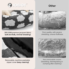 JOEJOY orthopedic donut foam core supports comfortable resting.