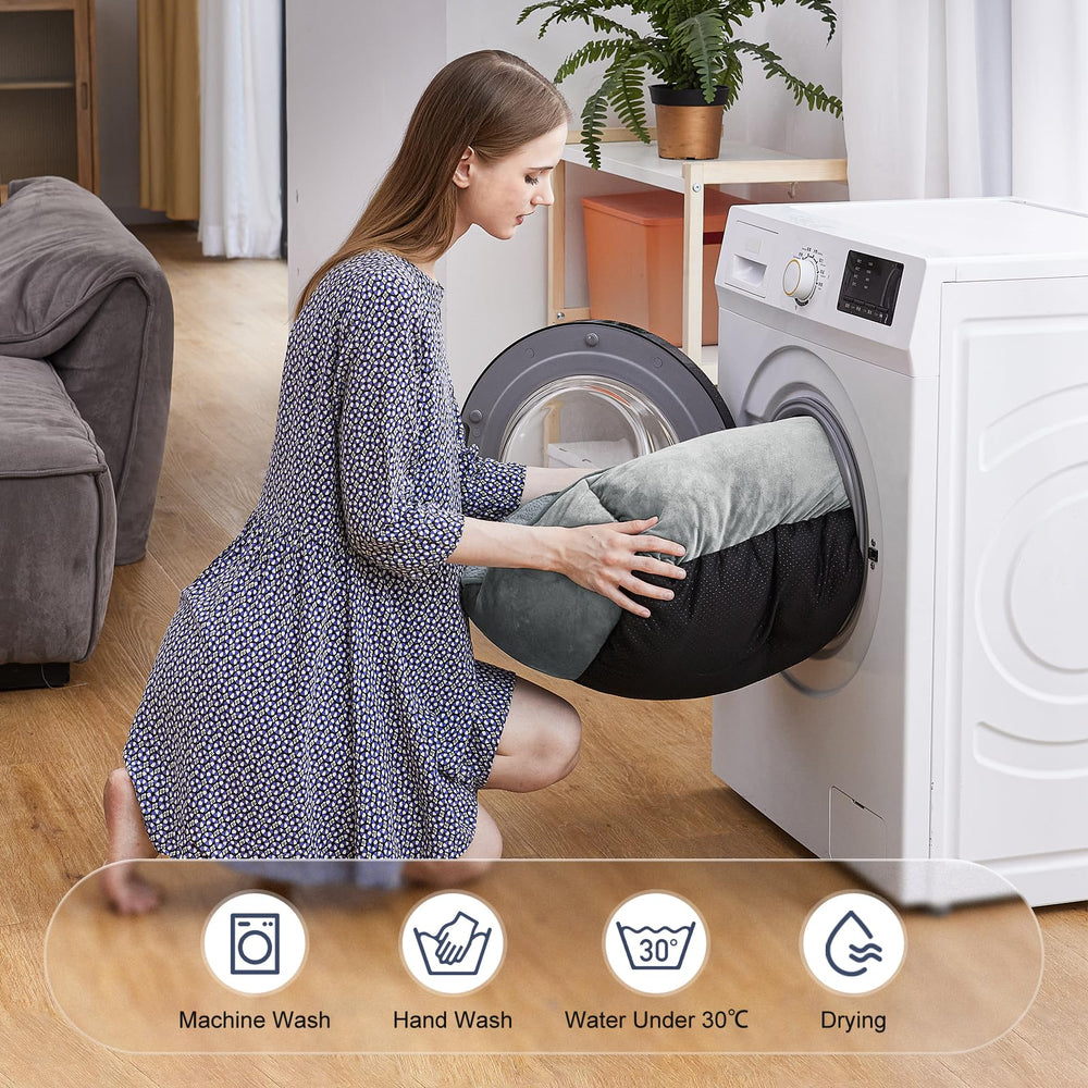 JOEJOY rectangle dog bed machine washable for easy cleanup