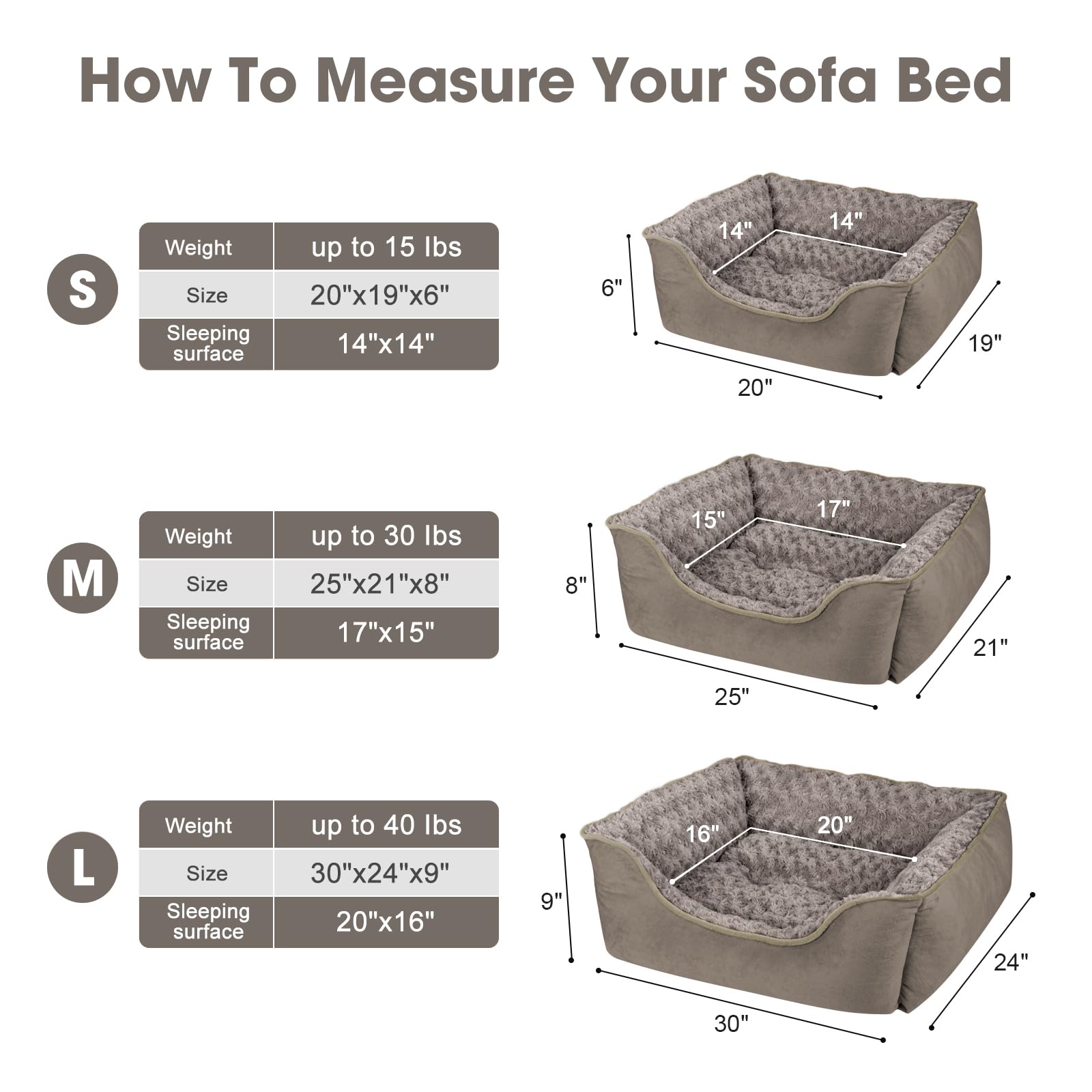 JOEJOY Rectangle Dog Bed in crate demonstrates versatile placement