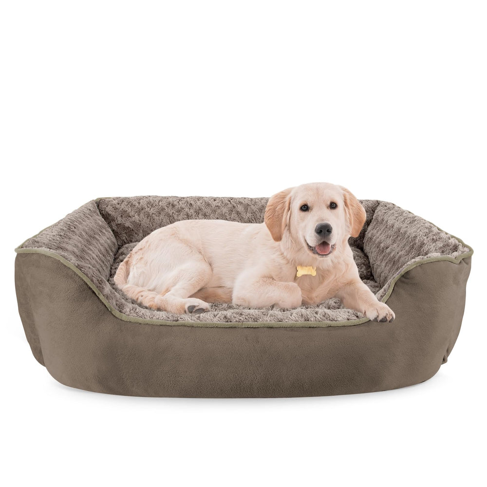 JOEJOY Rectangle Dog Bed top view highlighting roomy lounging space for dogs.