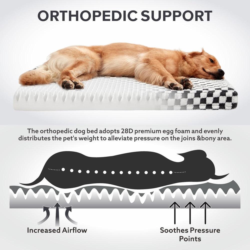 JOEJOY XL dog bed non-slip bottom keeping bed in place on floors