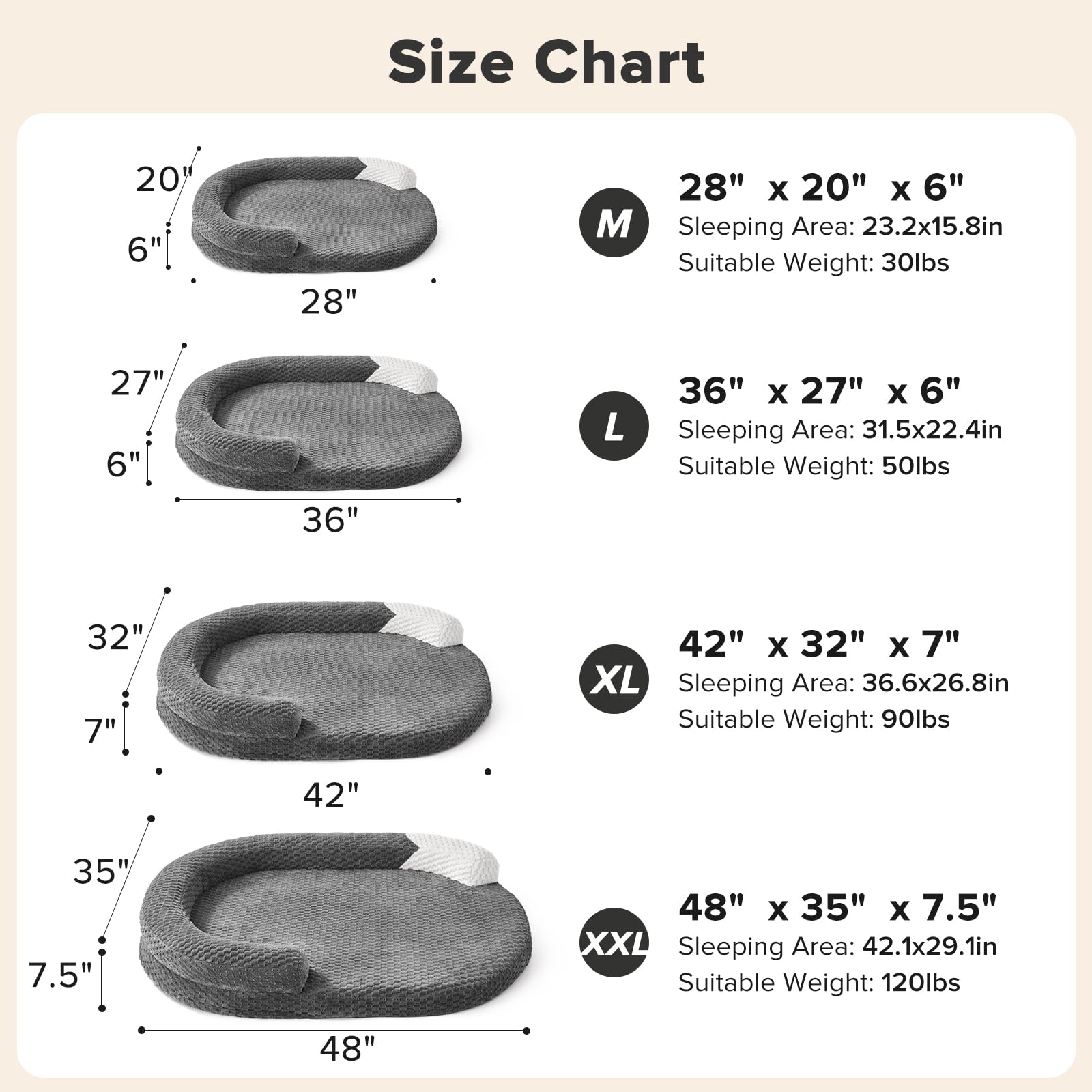 JOEJOY XL non-slip bottom keeps bed stable on smooth floors.